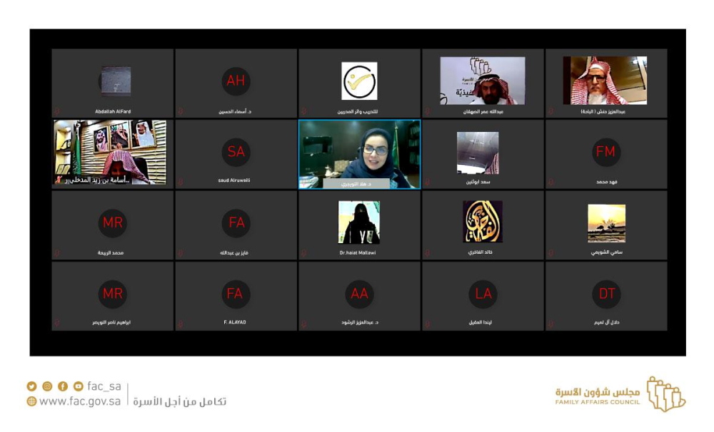 مجلس شؤون الأسرة ينفذ دورة تدريبية لتطوير أساليب أداء لجان المناطق